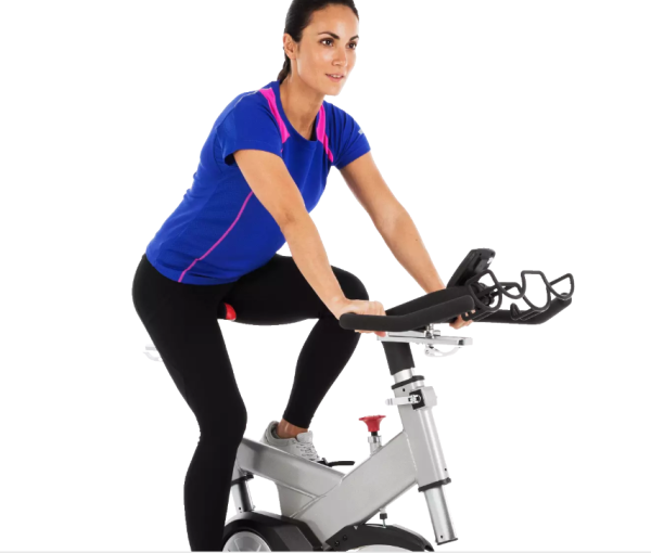 Woman training on XIC600 Bike